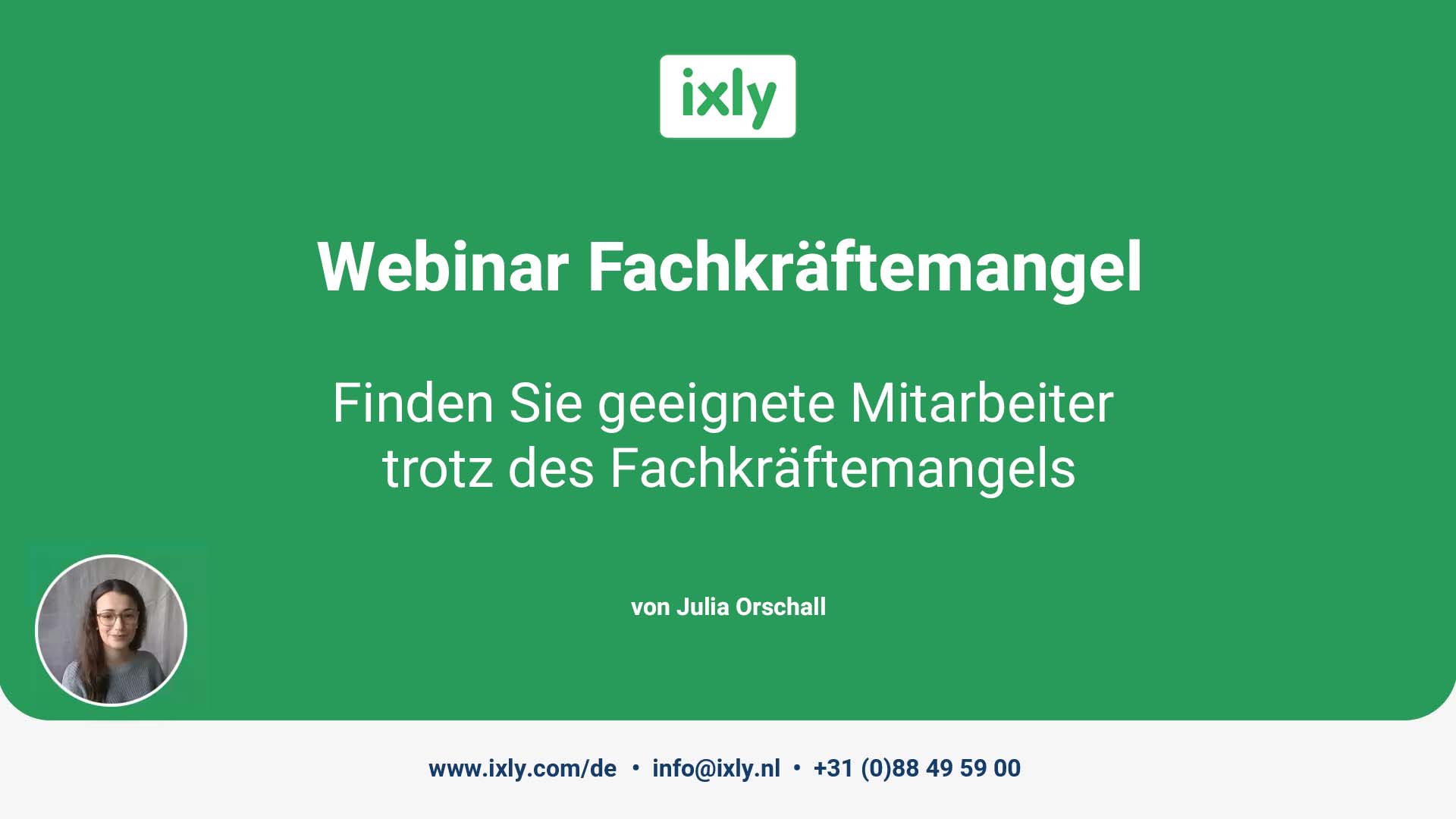 Webinar von Ixly