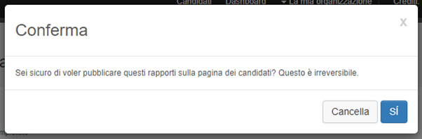 candidato a vedere il rapporto